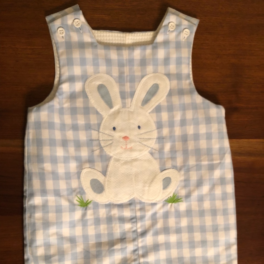 Reversible smocked shortall